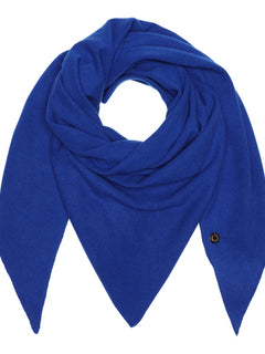 Alexa Big Triangle Scarf - Azure Blue
