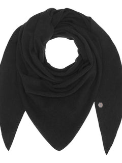 Alexa Big Triangle Scarf - Black