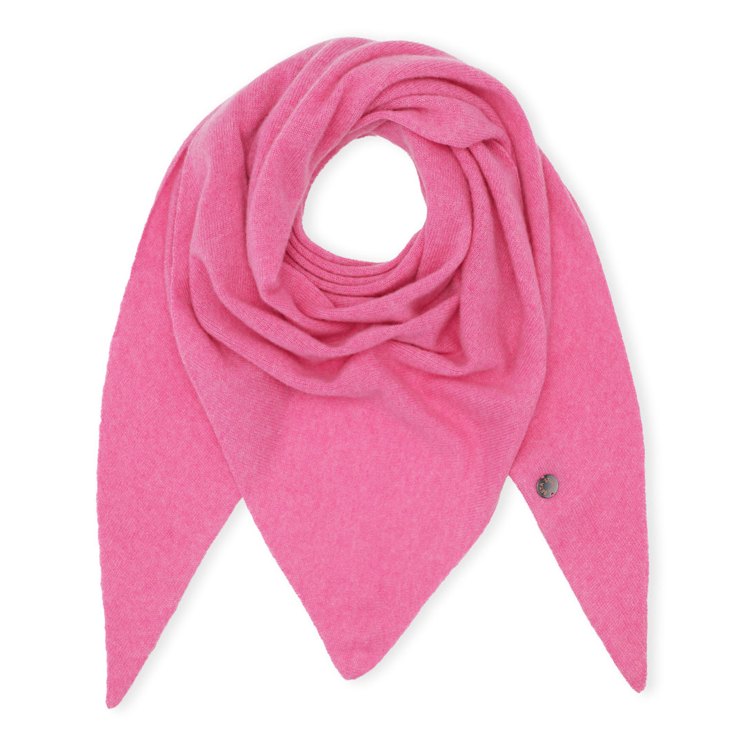 Beta Studios Andrea Triangle Scarf Accessories Cashmere Pink Power