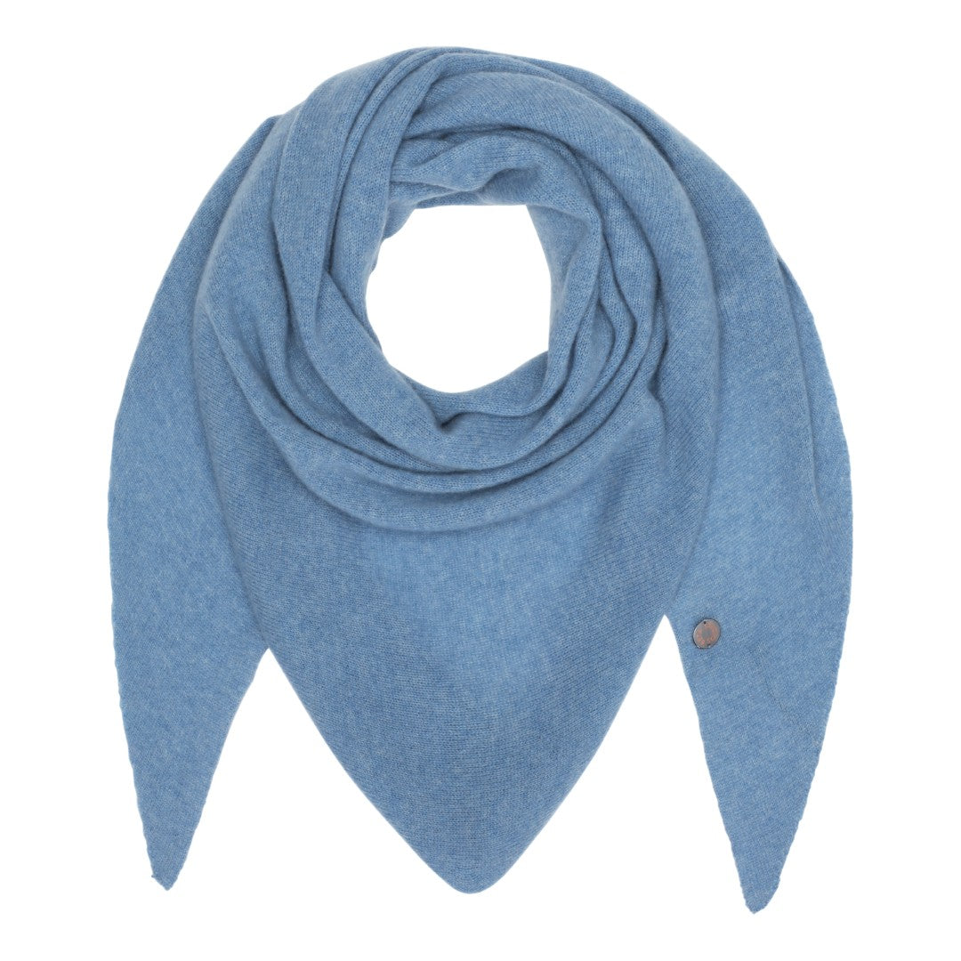 Beta Studios Andrea Triangle Scarf Accessories Cashmere Turtle Dove Blue