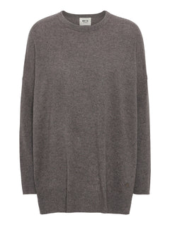 Berta Oversize O-neck top - Mole