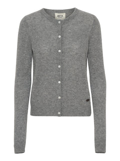 Alice Classic Cardigan - Grey Melange