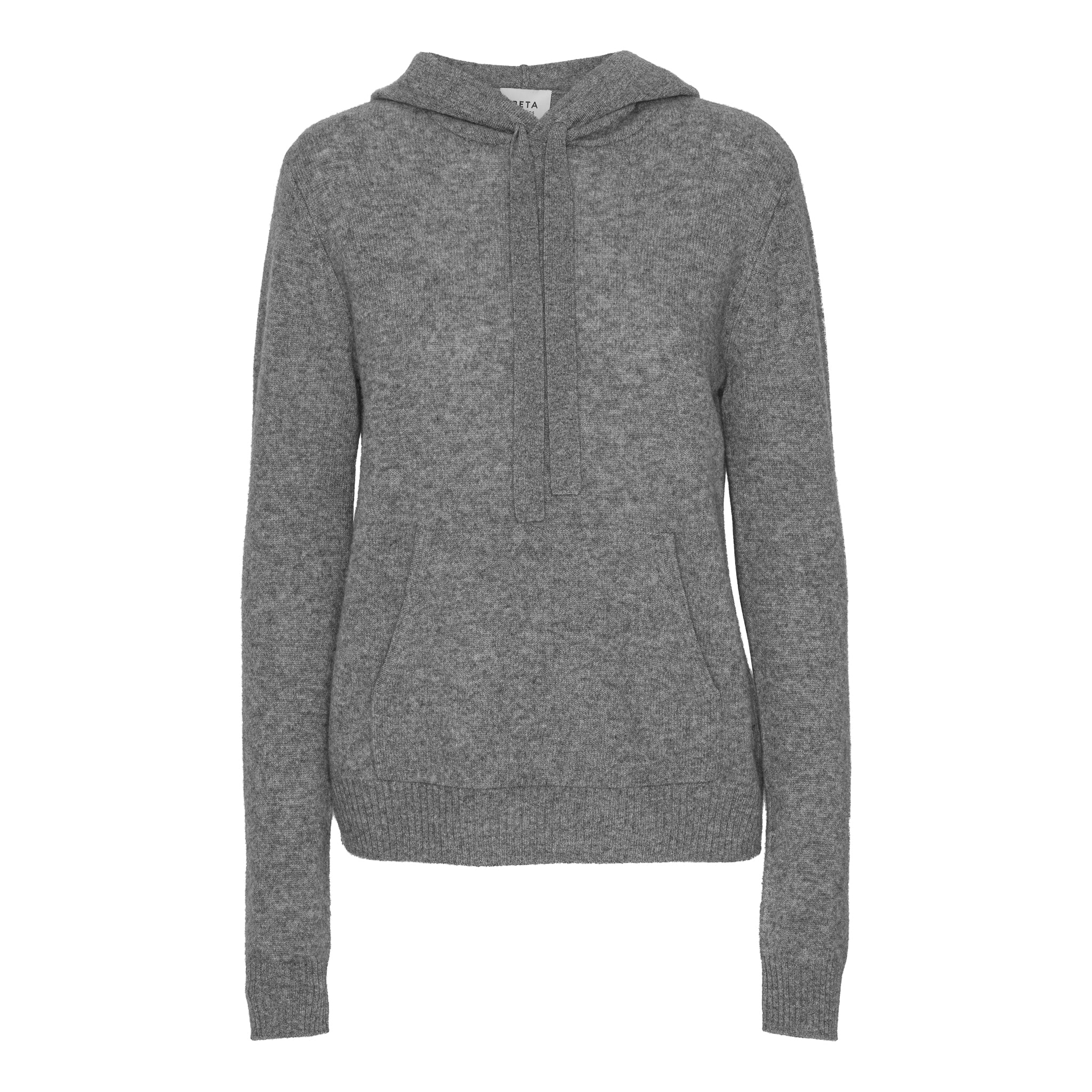 Beta Studios Adele Hoodie Cashmere Tops Grey Melange