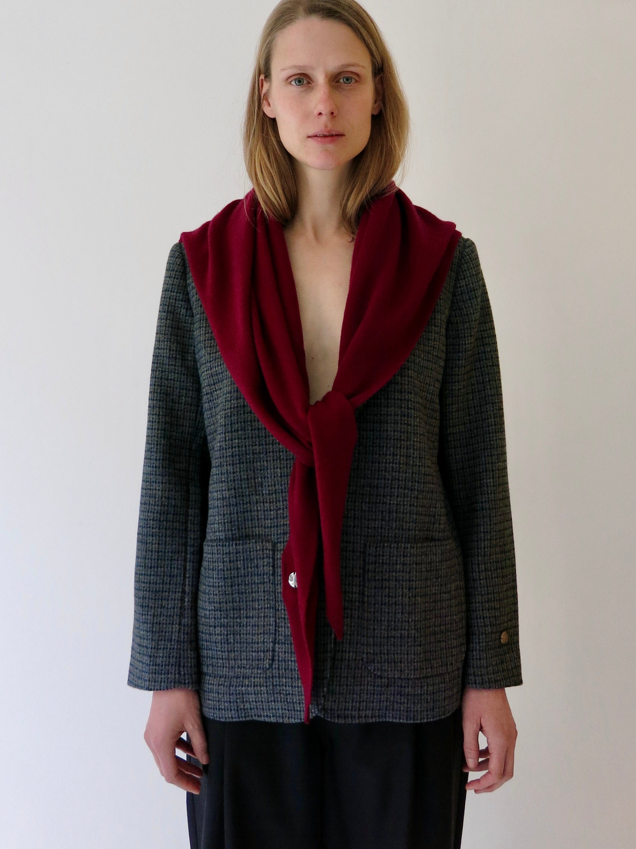 Andrea Triangle Scarf - Pomegranate