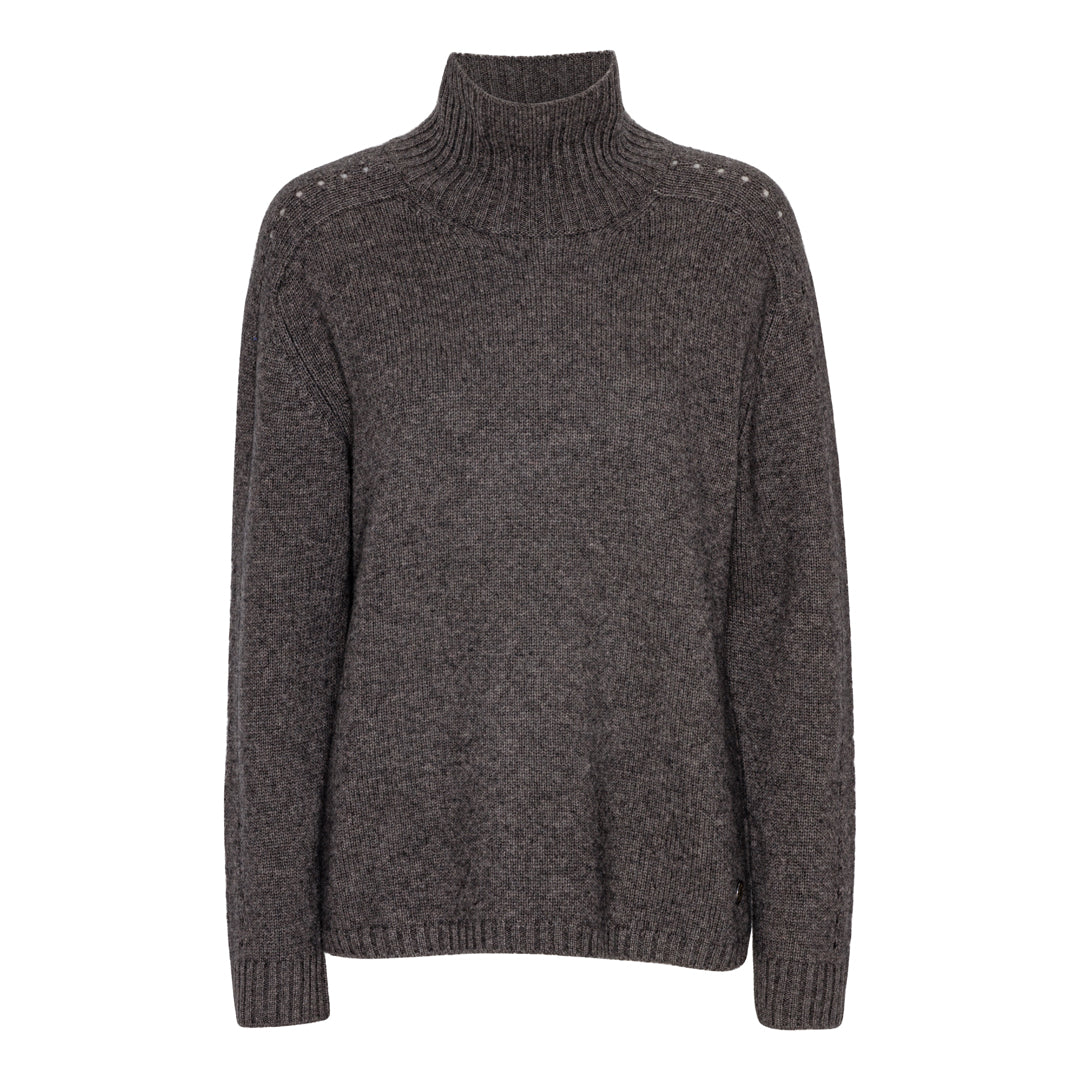 Beta Studios Jenny Turtleneck Uld/Cashmere Tops Mole Melange