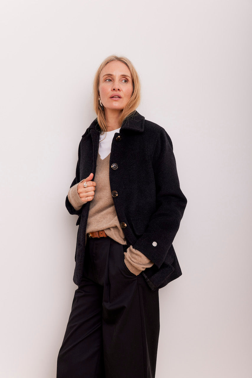 Beta Studios Jolly Jacket Jacket Dark Grey Melange