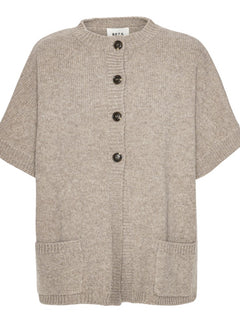 Kristel Short Cape - Sand Melange