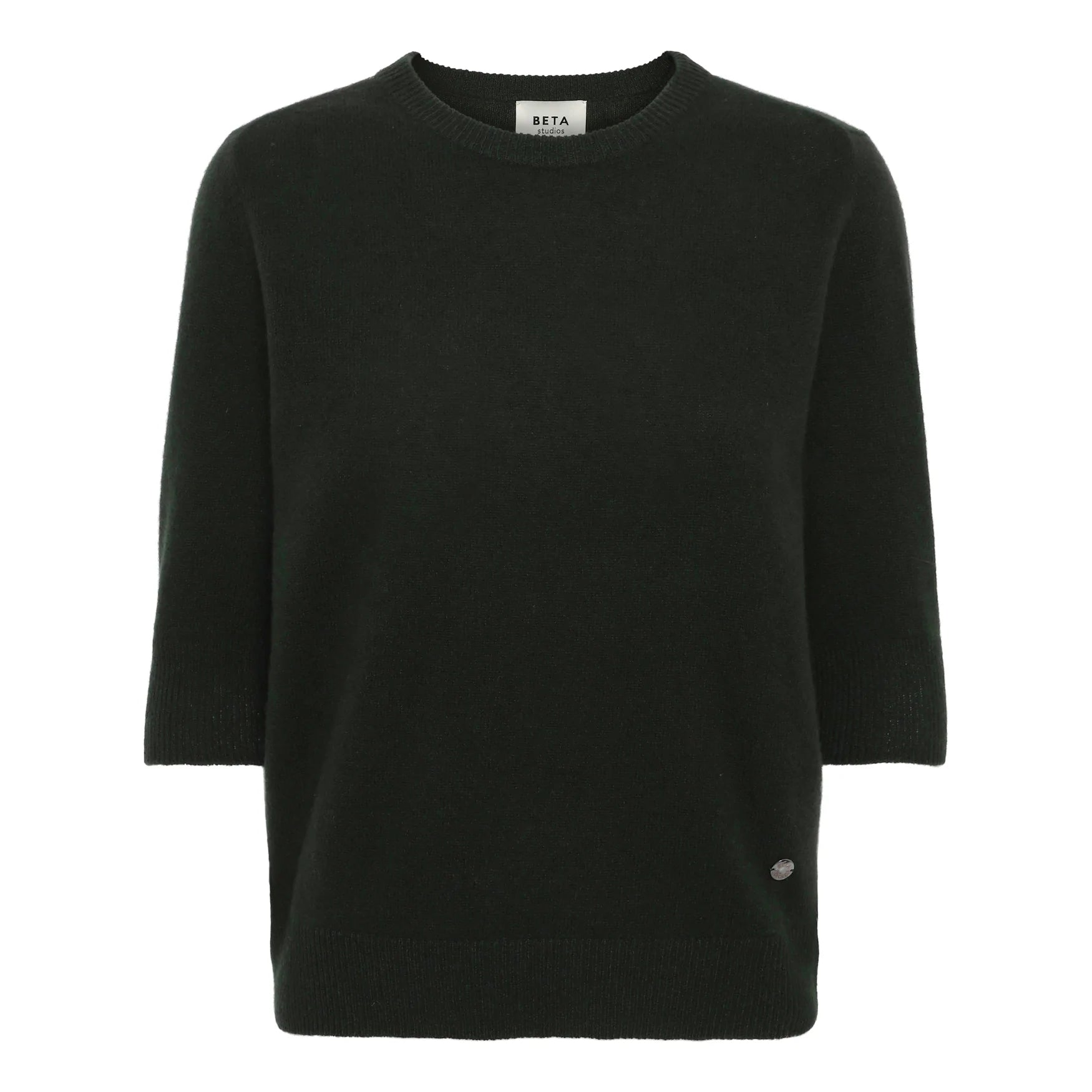 Beta Studios Anna Lady Sleeve Cashmere Tops Black