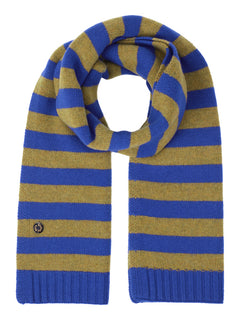 Lareen Striped Scarf - Ultramarine/Mustard Gold