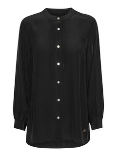 Linka Silk Shirt - Black