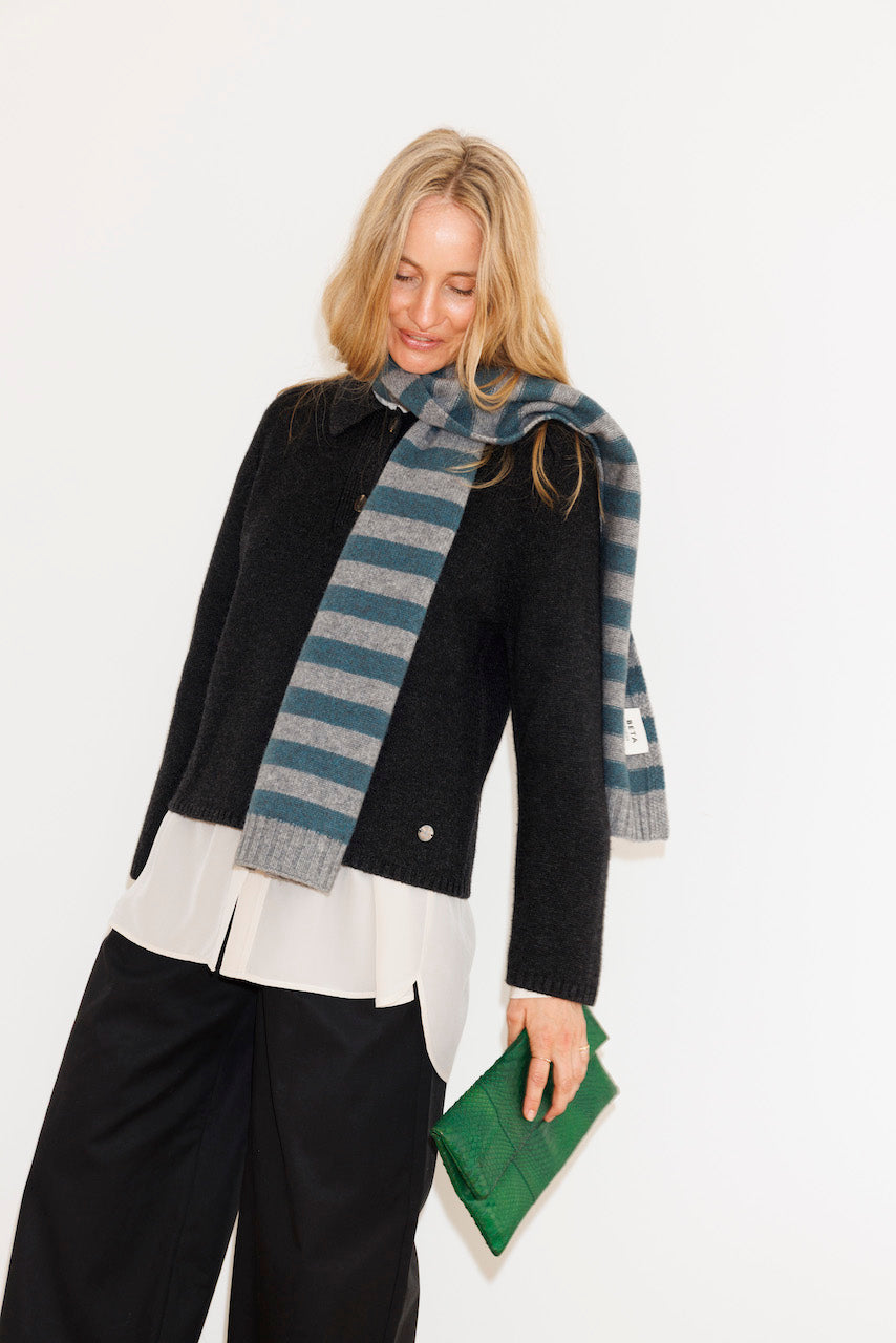 Beta Studios Linka Silk Shirt Shirt Oyster Grey