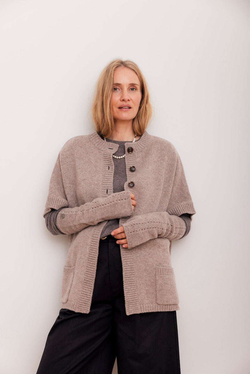 Beta Studios Lottie Long Mittens Accessories Sand Melange