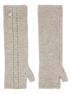 Lottie Long Mittens - Sand Melange