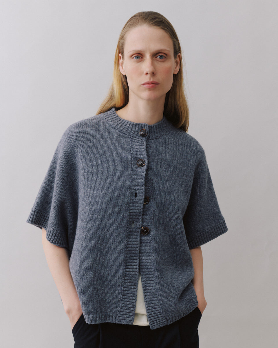 Beta Studios Malle Vest Knit Stone Greymelange