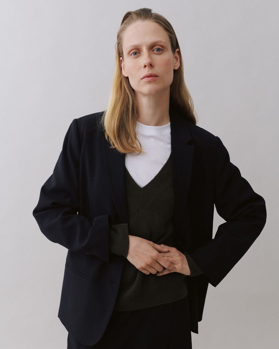 Beta Studios Nynne Wool Blazer Jacket Black
