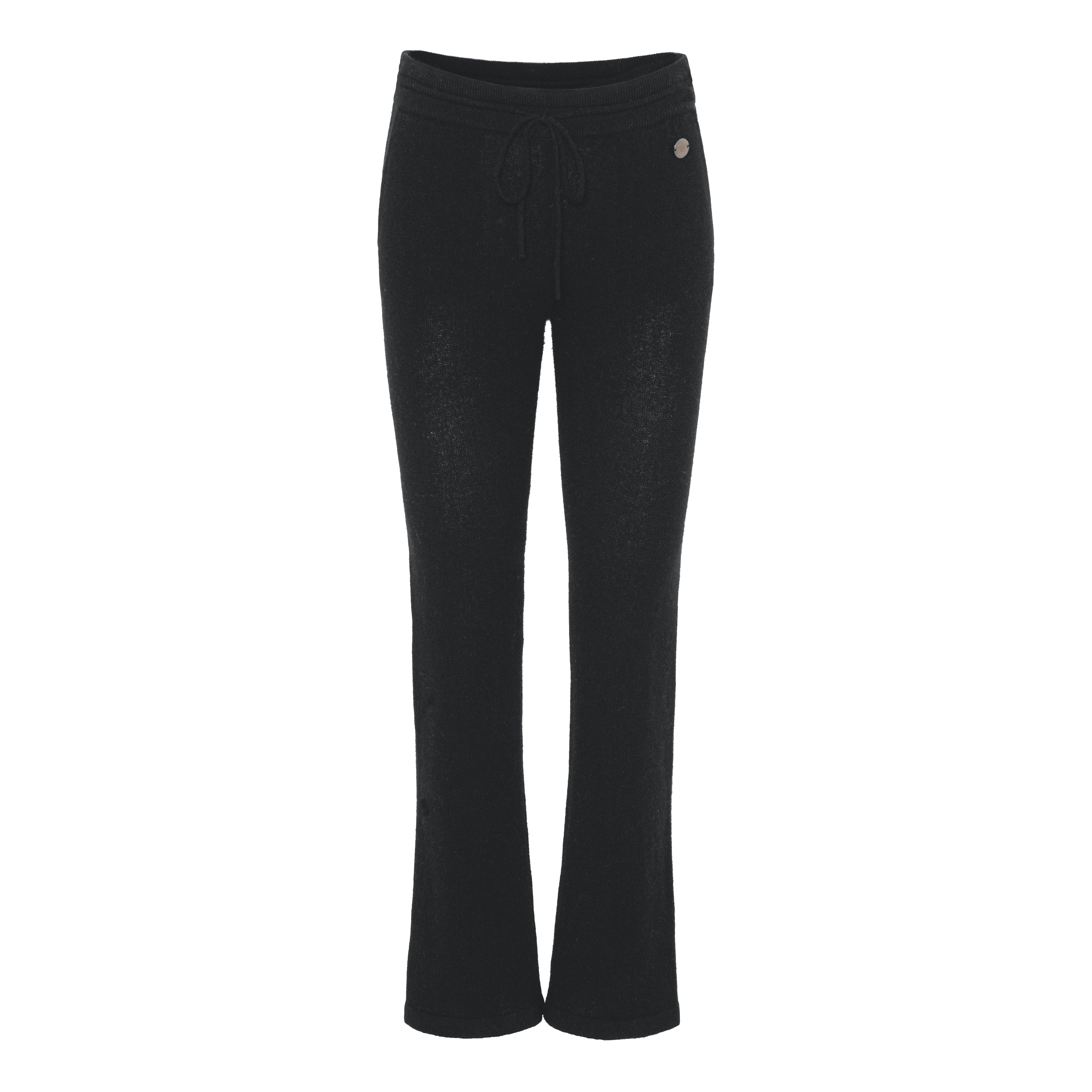 Beta Studios Alba Straight Pants Cashmere Pants Black