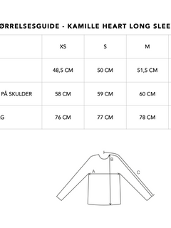 Kamille Heart Long Sleeve - Platin