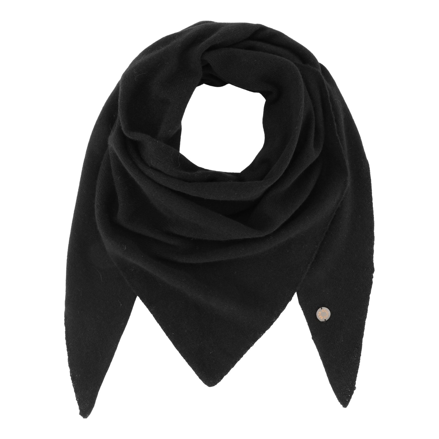 Beta Studios Andrea Triangle Scarf Accessories Cashmere Black