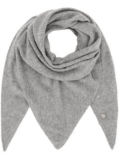 Andrea Triangle Scarf - Grey Melange