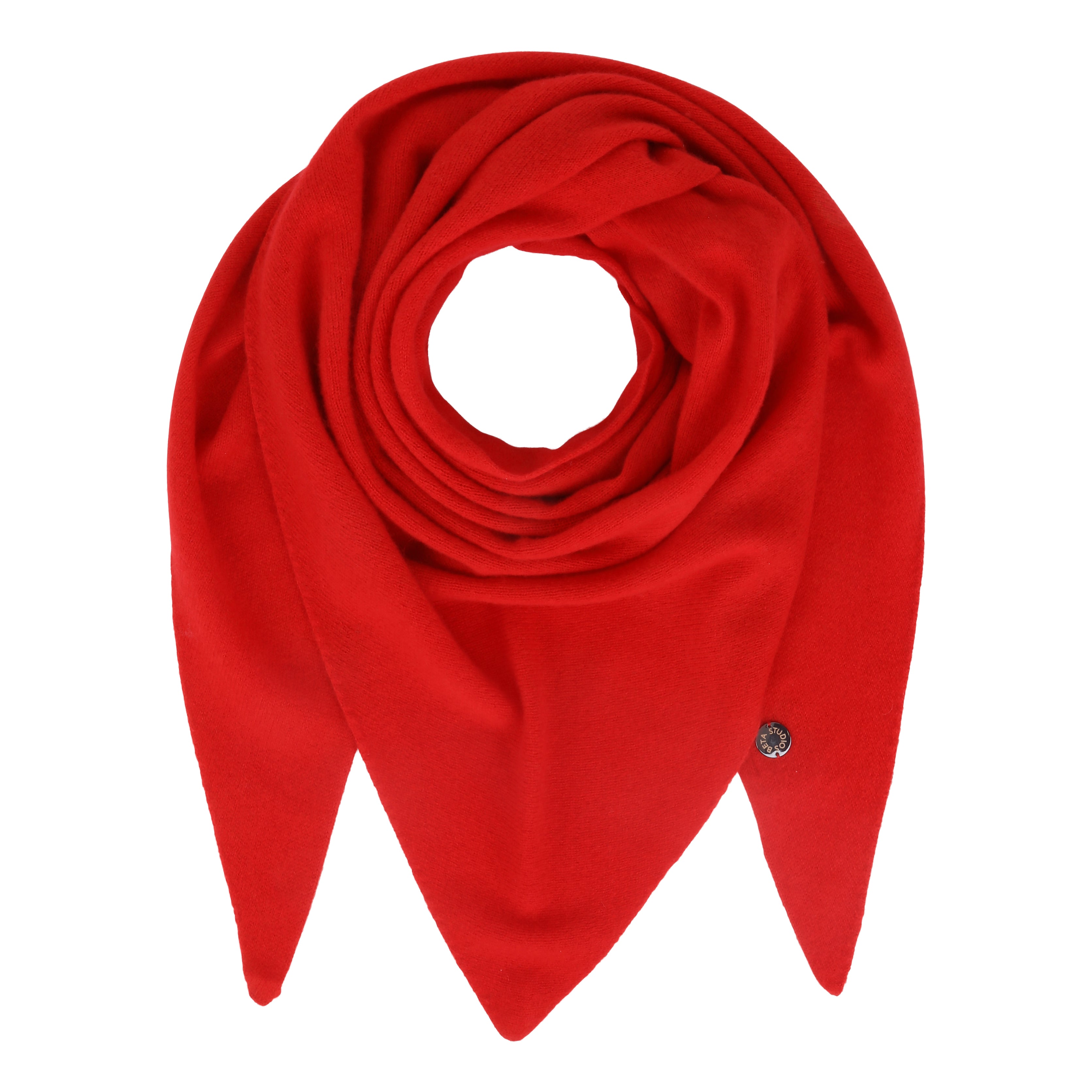 Beta Studios Andrea Triangle Scarf Accessories Cashmere Red