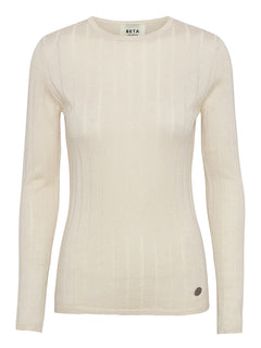 Cala Long Sleeve Tee Cashmere/Silk - Milk