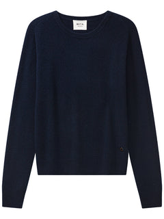 Abbie O-neck Basic - Navy