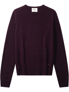 Abbie O-neck Basic - Ripe fig