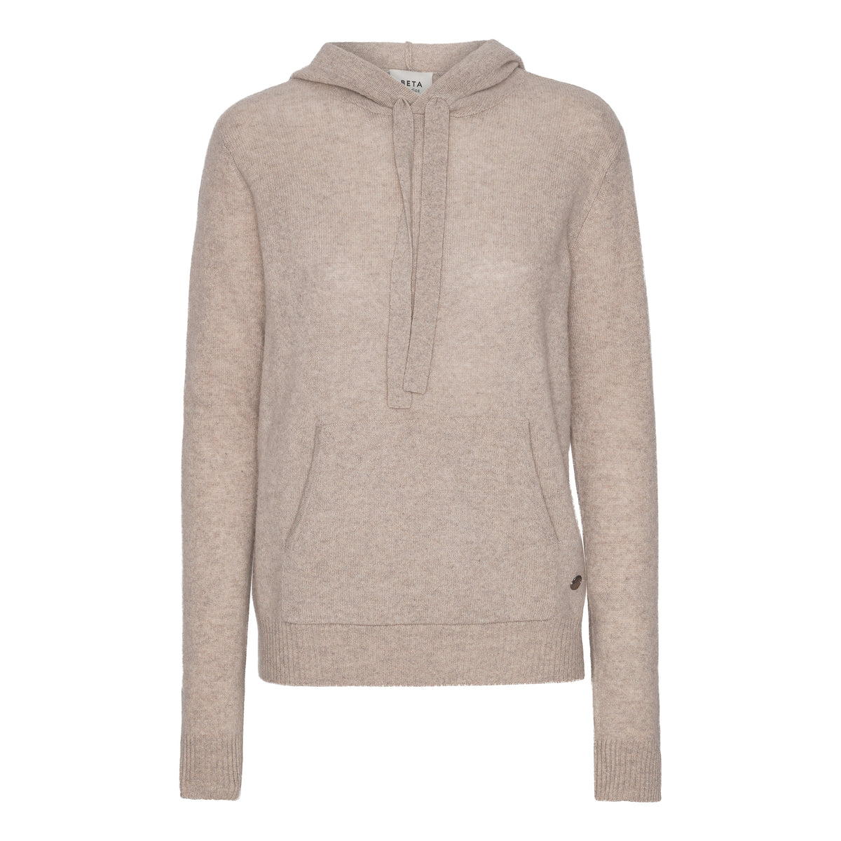 Beta Studios Adele Hoodie Cashmere Tops Sand Melange