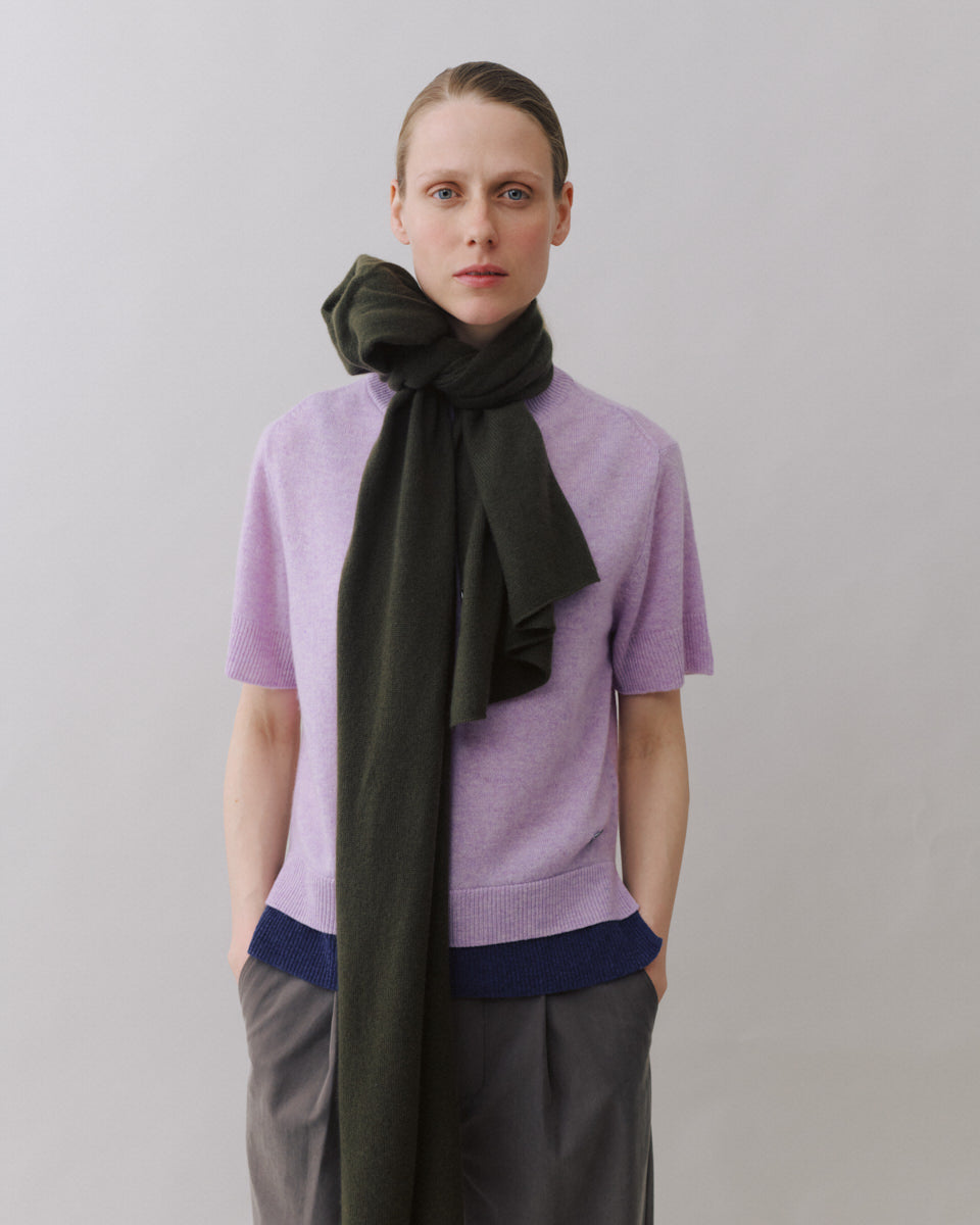 Beta Studios Aja Long Scarf Accessories Cashmere Topiary Green