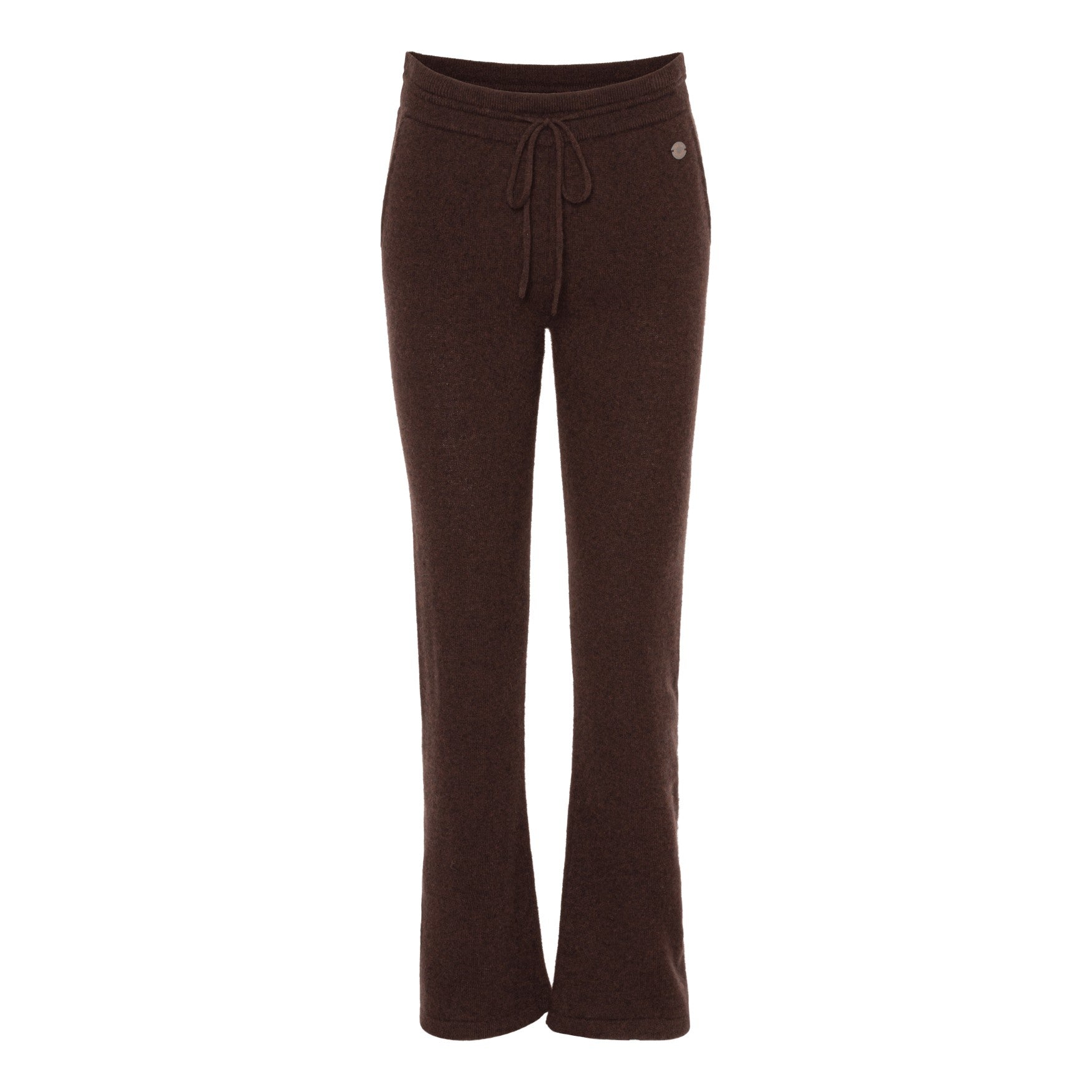 Beta Studios Alba Straight Pants Cashmere Pants Coffee Brown