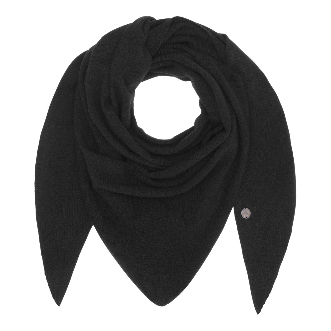Beta Studios Alexa Big Triangle Scarf Accessories Cashmere Black