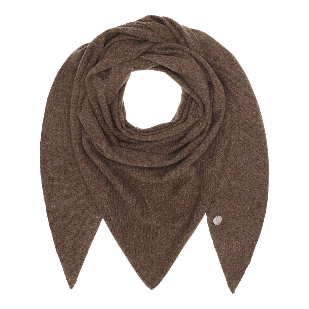 Beta Studios Alexa Big Triangle Scarf Accessories Cashmere Walnut