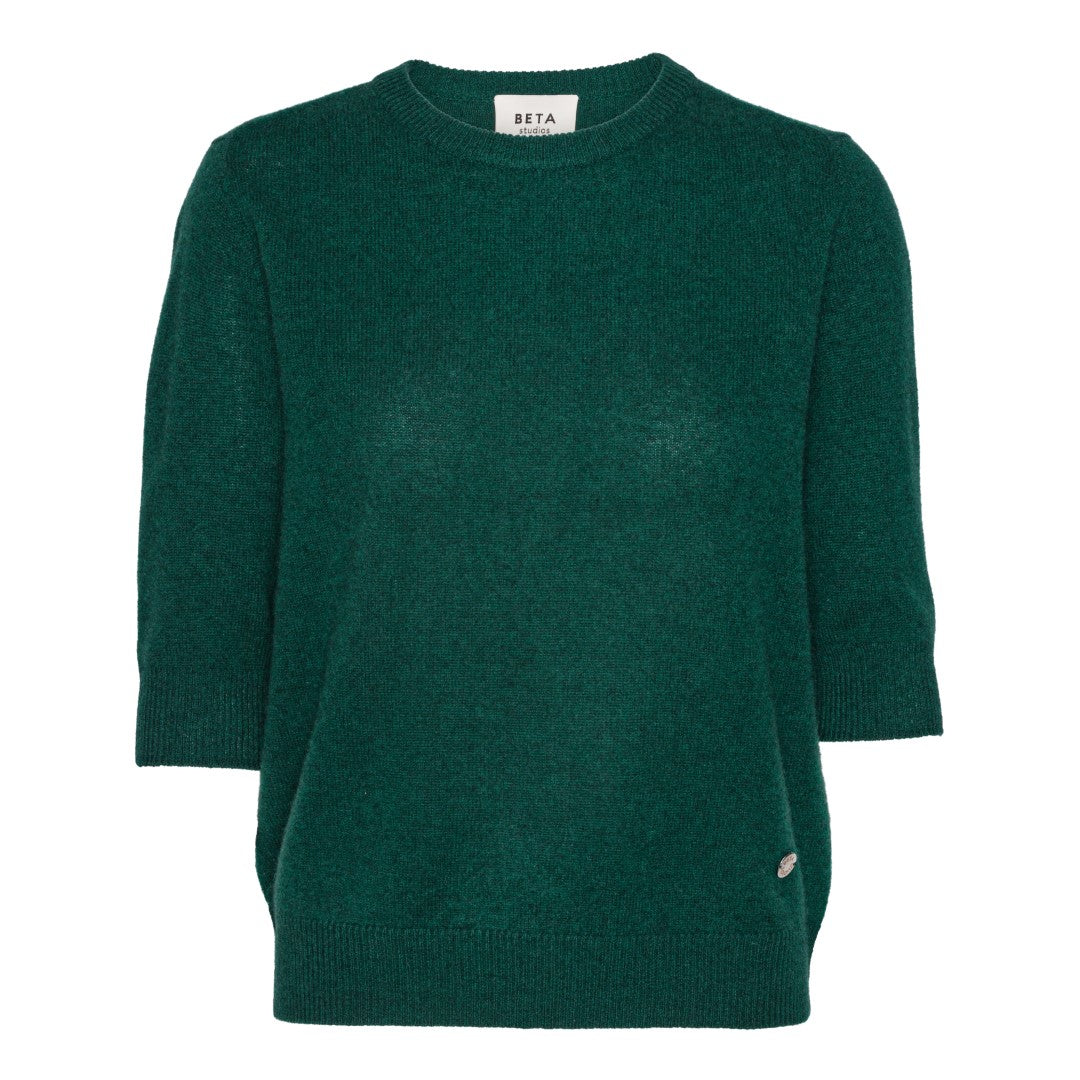 Beta Studios Anna Lady Sleeve Cashmere Tops Botanical Green