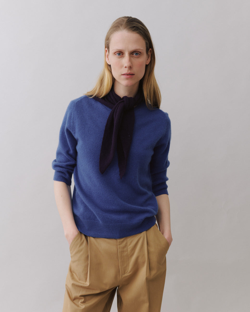 Beta Studios Anna Lady Sleeve Cashmere Tops Walnut