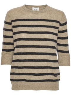 Bianca Striped Lady Sleeve - Oak Brown/Anthracite Grey