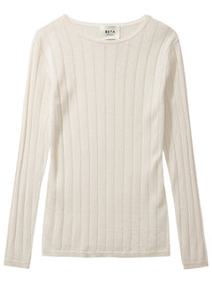 Cala Long Sleeve Tee Cashmere/Silk - Milk