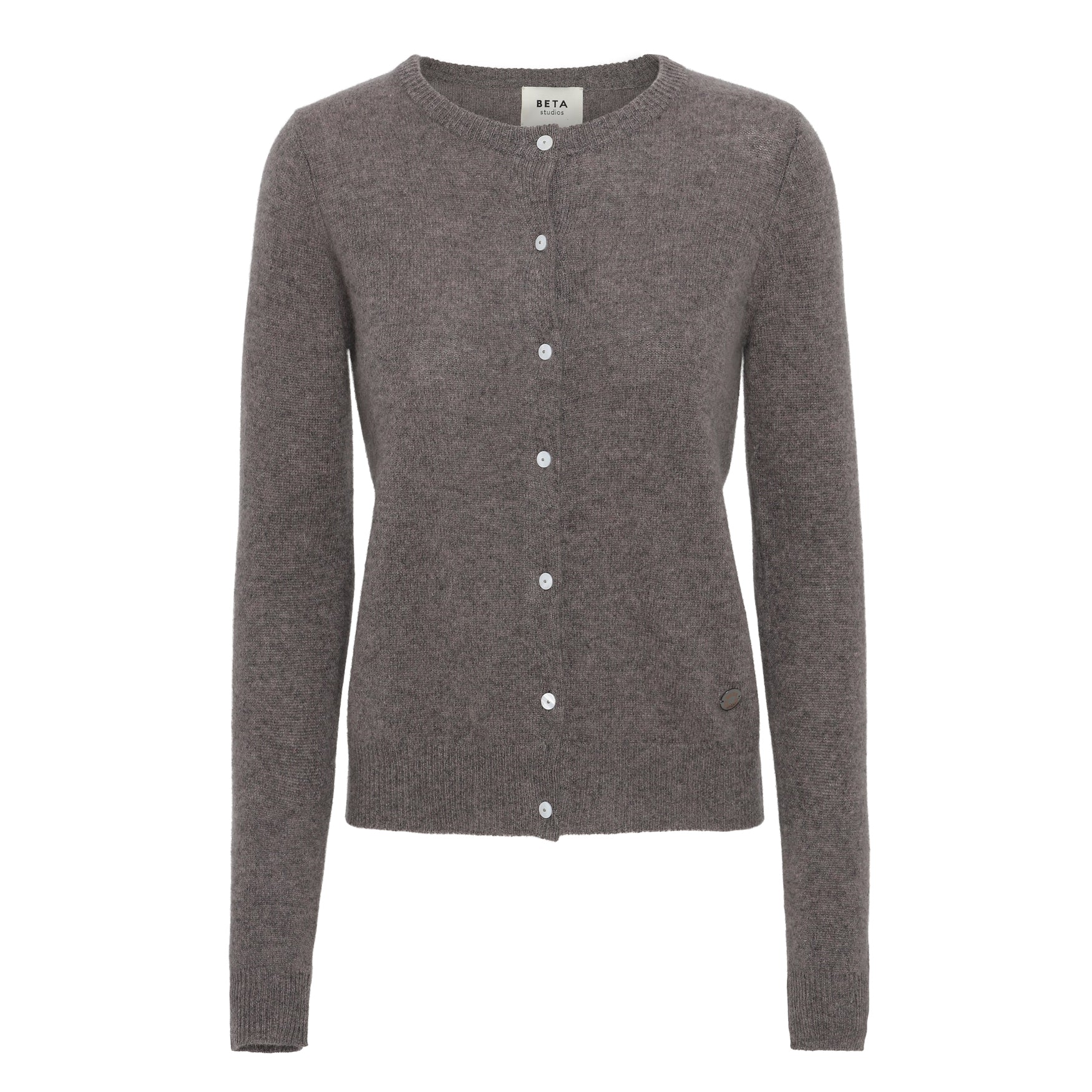 Beta Studios Alice Classic Cardigan Cashmere Tops Mole