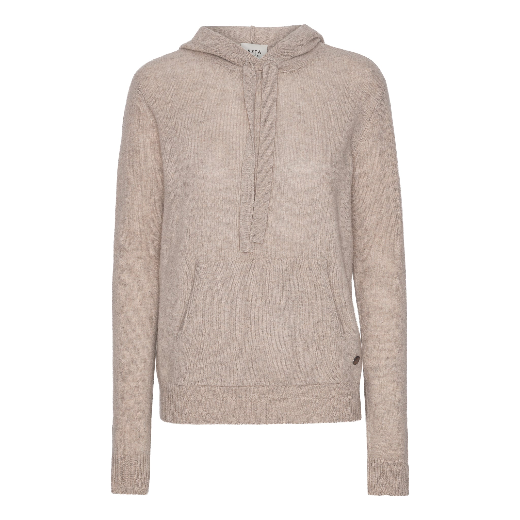 Beta Studios Adele Hoodie Cashmere Tops Sand Melange