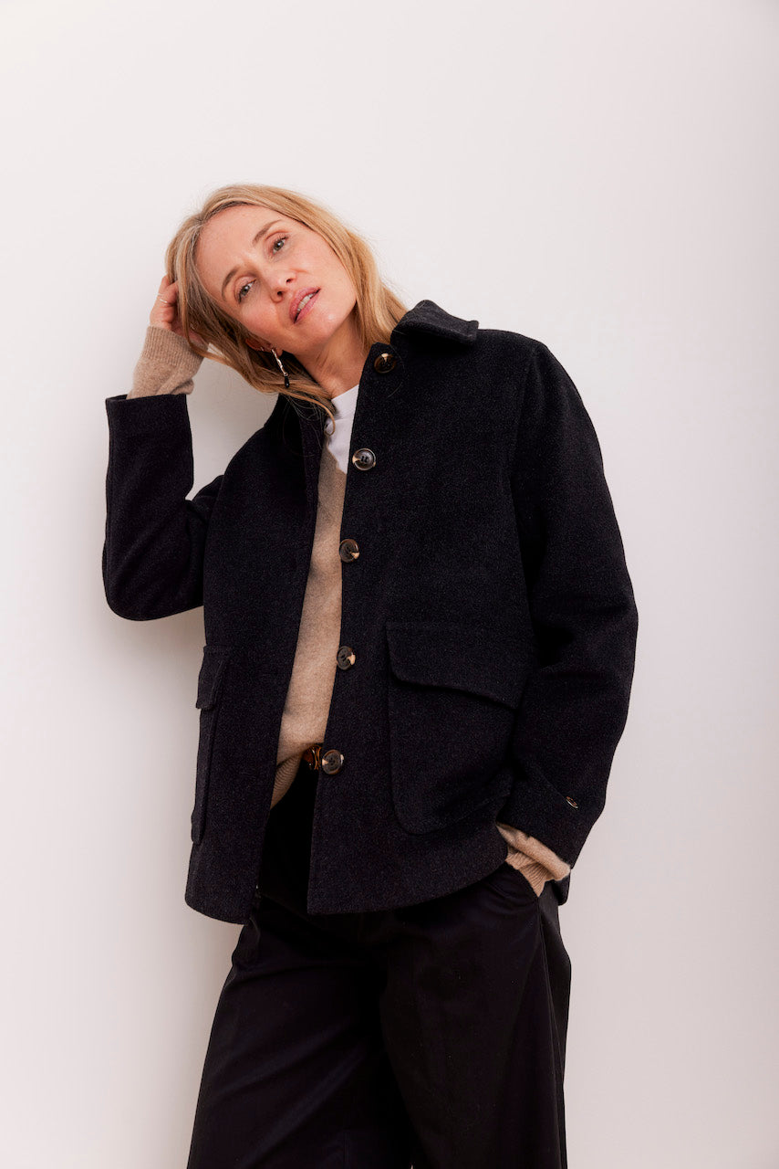 Beta Studios Jolly Jacket Jacket Dark Grey Melange