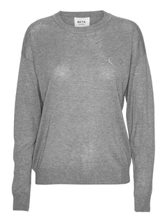 Kamille Heart Long Sleeve - Platin