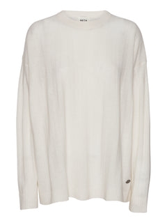 Karen Oversized O-Neck - Almost White