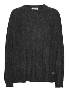 Karen Oversized O-Neck - Anthracite Grey