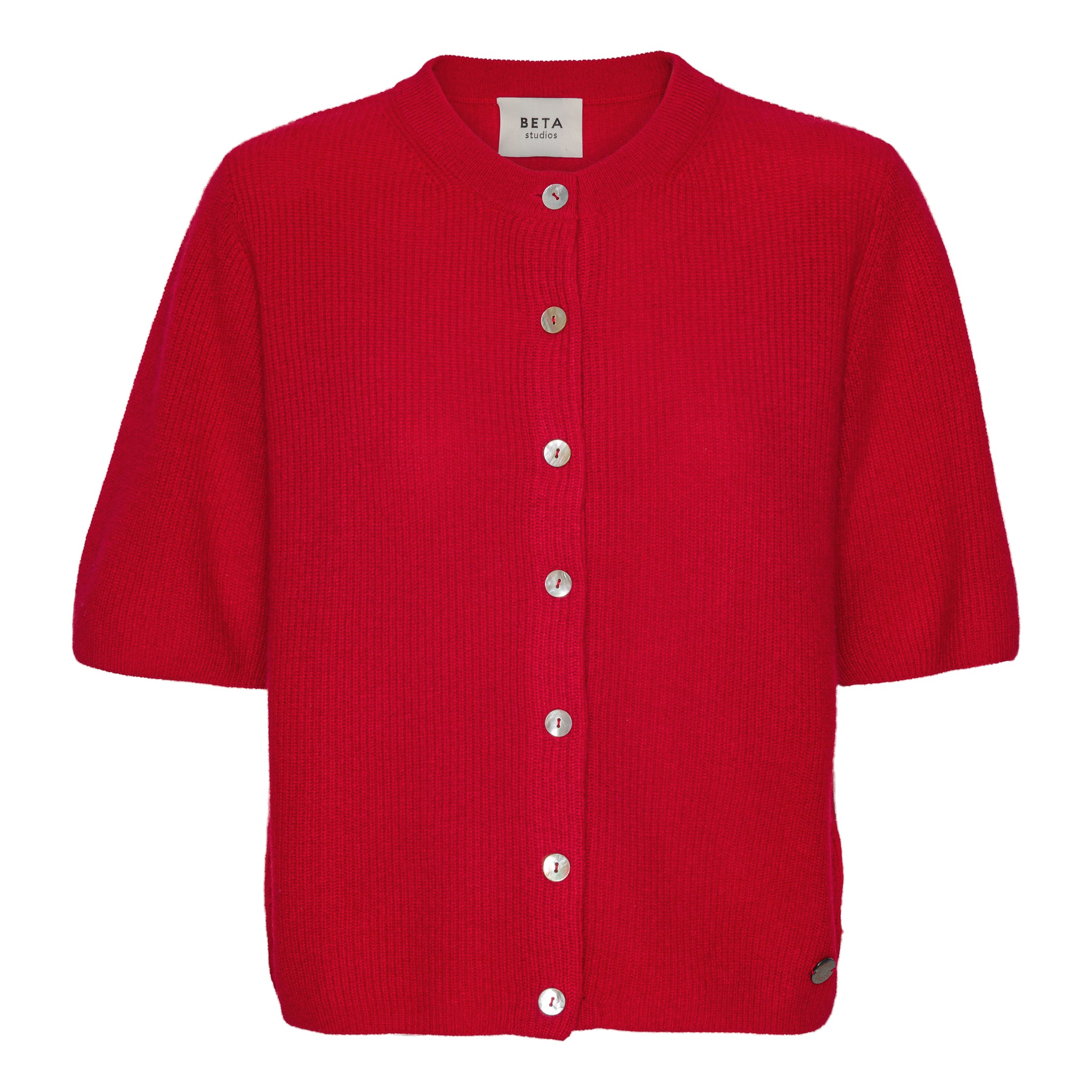 Beta Studios Karla Lady Sl Cardigan Cashmere Cardigan Red