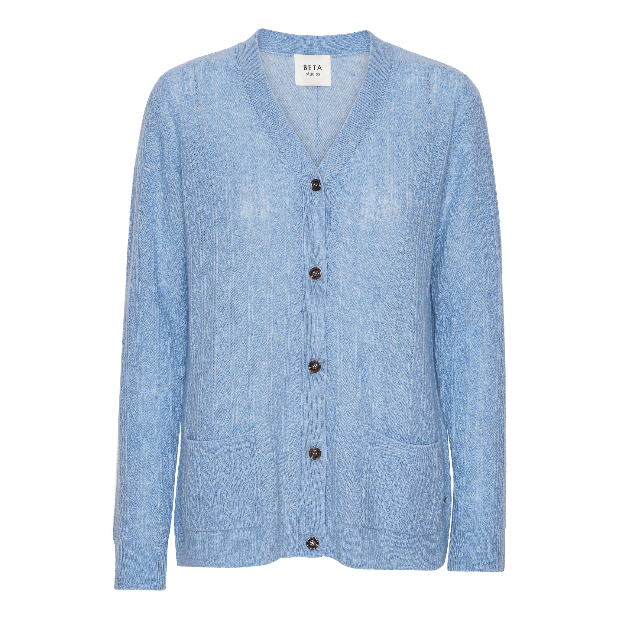 Beta Studios Kayela Cardigan Cashmere Cardigan Powder Blue