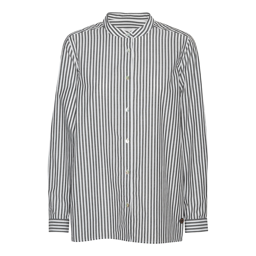 Beta Studios Laurel Striped Shirt Shirt Black/White