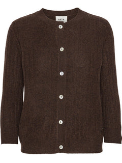 Lia Lady Cardigan - Coffee Brown