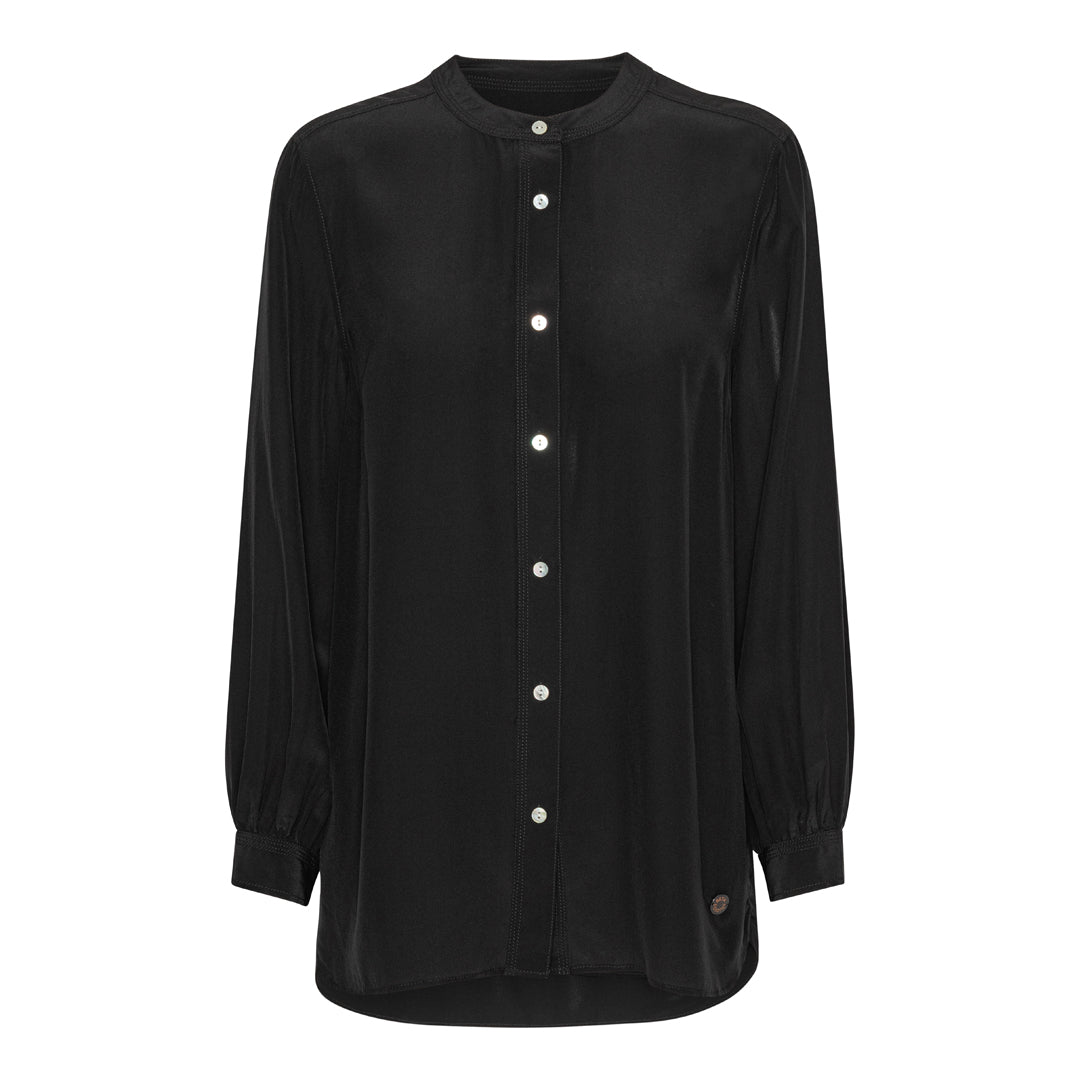 Beta Studios Linka Silk Shirt Shirt Black