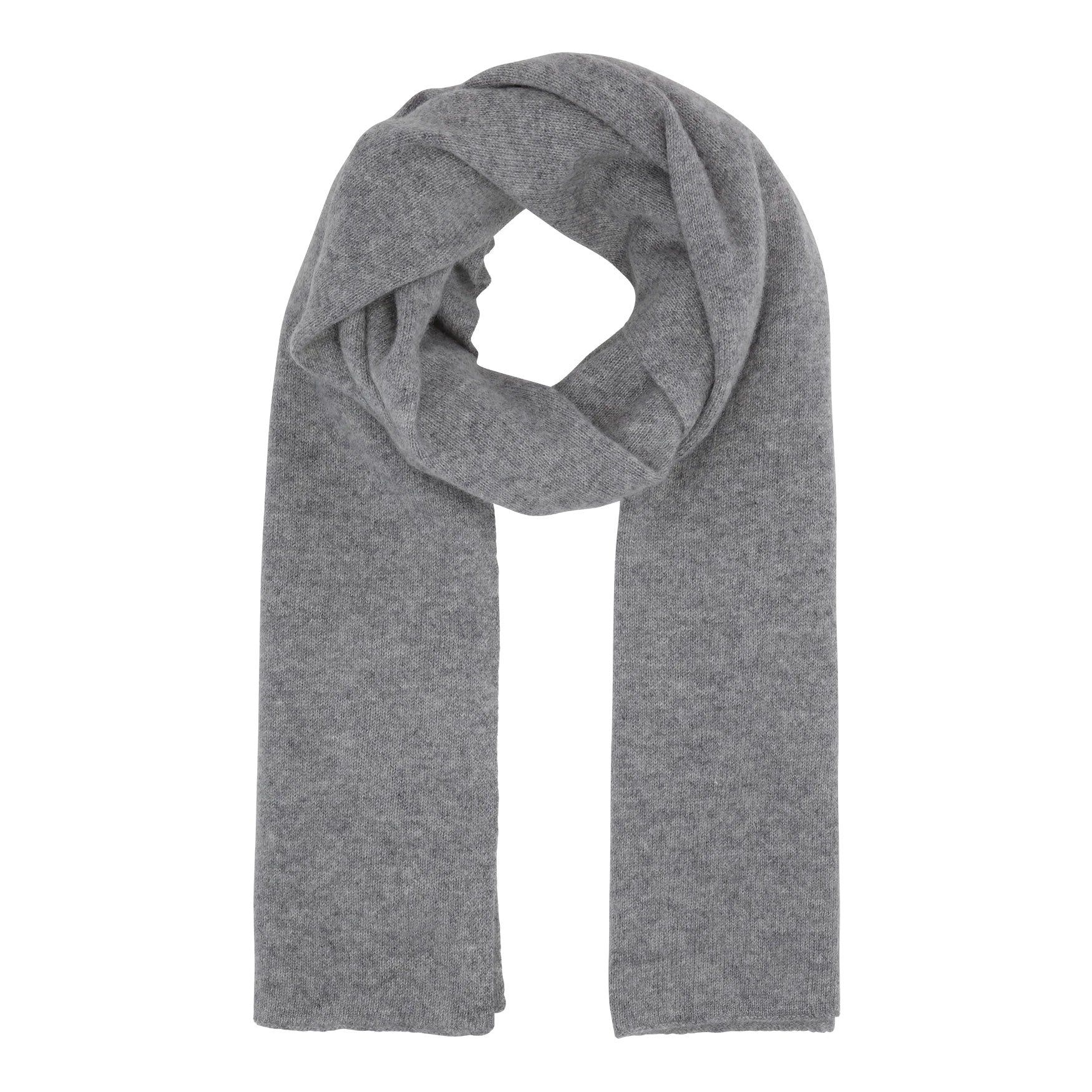Beta Studios Aja Long Scarf Accessories Cashmere Grey Melange