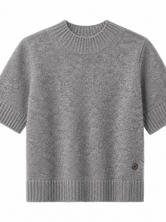 Mie Short Sleeves - Grey Melange