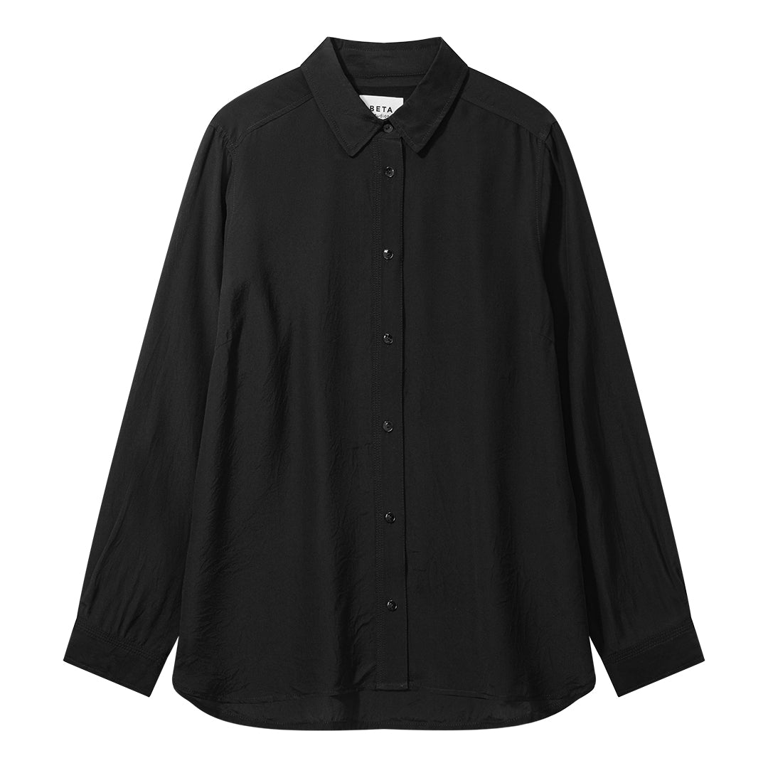 Beta Studios Morgan Silk Shirt Shirt Black